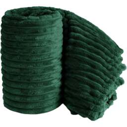 Velosso Bellissima Emerald Plush Throw 200 x 240cm - Size: 200 x 240 x 1cm - Wilko