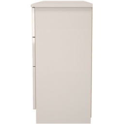 Crowndale Camden 6 Drawer Kashmir Gloss Kneehole Desk Ready Assembled - Size: 80 x 128 x 42cm - Kashmir Gloss & Kashmir - Wilko - thumbnail 5
