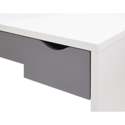 GFW Elizabeth 3 Drawer White Dressing Table Set with Mirror - Size: 49 x 100 x 129cm - Wilko - thumbnail 7