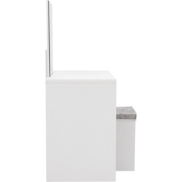 GFW Elizabeth 3 Drawer White Dressing Table Set with Mirror - Size: 49 x 100 x 129cm - Wilko - thumbnail 5