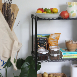 Harbour Housewares 4 Shelf Black Adjustable Wire Shelving Unit - Size: 122 x 60 x 35cm - Wilko - thumbnail 6