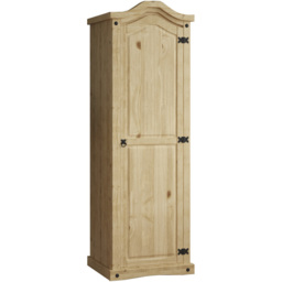 VIDA DESIGNS Corona Single Door Natural Wardrobe - Brown - Wilko - thumbnail 3