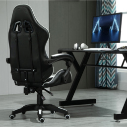 White Tilt and Swivel Computer Chair - Size: 117 x 63 x 49cm - MCC - Wilko - thumbnail 7