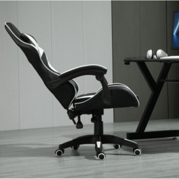 White Tilt and Swivel Computer Chair - Size: 117 x 63 x 49cm - MCC - Wilko - thumbnail 4
