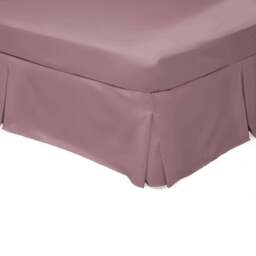 Serene Double Misty Rose Platform Valance - Pink - Wilko