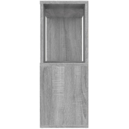 vidaXL 2 Shelf Grey Sonoma Bookcase - Size: 63 x 80 x 24cm - Wilko - thumbnail 6