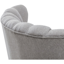 Living and Home Grey Modern Wing Back Armchair with Footstool - Size: Single - Wilko - thumbnail 7