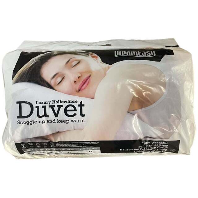 Dreameasy King Size White Lightweight Summer Duvet 4.5 Tog - Wilko - image 1