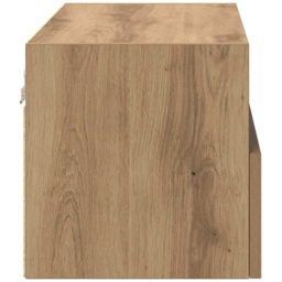 vidaXL 2 Door 2 Shelf Artisan Oak Wall Mounted TV Unit - Size: 40 x 80 x 34.5cm - Brown - Wilko - thumbnail 7
