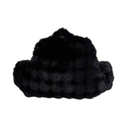 Bubble Faux Fur Cuddle Chair Black - Size: 85 x 43 x 40 cm - Divante - Wilko - thumbnail 5