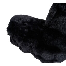 Bubble Faux Fur Cuddle Chair Black - Size: 85 x 43 x 40 cm - Divante - Wilko - thumbnail 6
