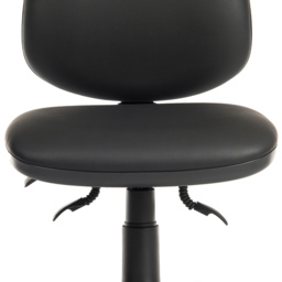 Teknik Office Practica Faux Leather Desk Chair Black - Size: 95 x 49 x 45cm - Wilko - thumbnail 5
