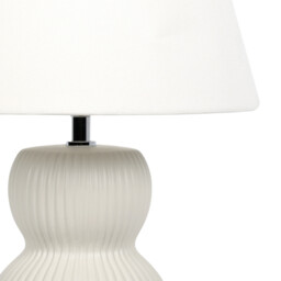 Francesca Table Lamp - Cream - Size: 30 x 49 x 30 - Wilko - thumbnail 6
