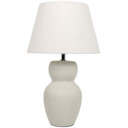 Francesca Table Lamp - Cream - Size: 30 x 49 x 30 - Wilko - thumbnail 1