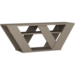 Decortie Pipralla 2 Shelf Mocha Grey Modern TV Unit - Size: 40 x 110 x 30cm - Wilko - thumbnail 3