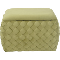 Artemis Home Plumeo Green Velvet Storage Ottoman - Size: 45 x 65 x 43cm - Wilko - thumbnail 5