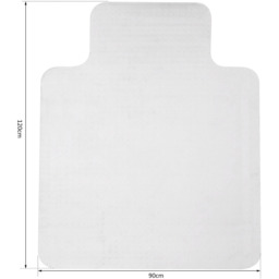 Portland Office Carpet Protector Mat - Size: 900mmⅹ1200mmⅹ1.5mm - White - Wilko - thumbnail 2