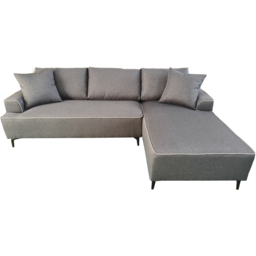 DS Living The Milano Edge Grey Textured Fabric Left Hand Corner Sofa - Size: 3 Seater - Wilko - thumbnail 3