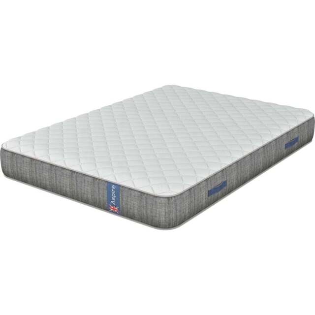 Aspire Small Double Pocket+ and Wool Mattress - White - Wilko - image 1