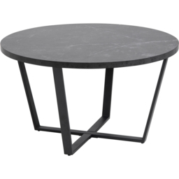 Florence Amble Black Marble Melamine Top Round Coffee Table - Furniture To Go - Wilko - thumbnail 4