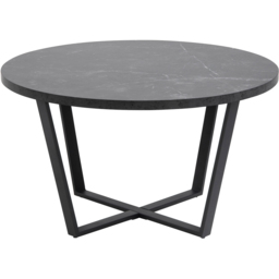 Florence Amble Black Marble Melamine Top Round Coffee Table - Furniture To Go - Wilko - thumbnail 3