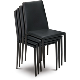 Julian Bowen Set of 2 Black Jazz Dining Chairs - Wilko - thumbnail 4