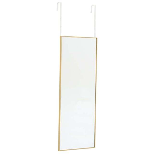 Living and Home Gold Frame Over Door Full Length Mirror 28 x 78cm - Size: 78 x 28cm - Wilko