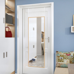Living and Home Gold Frame Over Door Full Length Mirror 28 x 78cm - Size: 78 x 28cm - Wilko - thumbnail 7