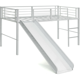 Costway Single White Kids Bed with Slide and Stairs - Wilko - thumbnail 3