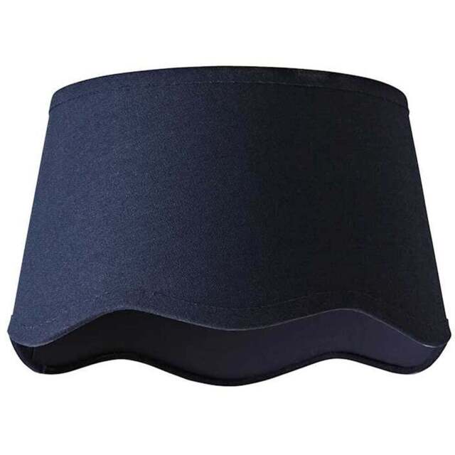 ValueLights Mabel Scalloped Bottom Navy Linen Small Shade - Size: 15 x 25 x 25cm - Blue - Wilko - image 1