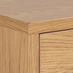 Florence Cholet Single Drawer Single Shelf Oak Square Bedside Table - Brown - Furniture To Go - Wilko - thumbnail 6