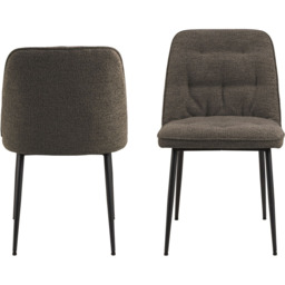 Florence Wicklow Brooke 4 Seater Dining Set Grey Black and Taupe - Grey/Black/Taupe - Wilko - thumbnail 5