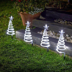Marco Paul Cool White LED Tree Spiral Stakes 4 Pack - Size: 50 x 10 x 10cm - Wilko - thumbnail 1