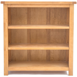 Lugo 3 Shelf Waxed Bookcase - Wood - Wilko - thumbnail 3