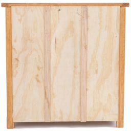 Lugo 3 Shelf Waxed Bookcase - Wood - Wilko - thumbnail 6