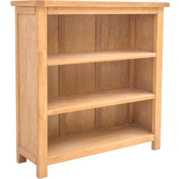 Lugo 3 Shelf Waxed Bookcase - Wood - Wilko - thumbnail 4
