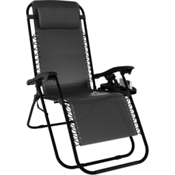 Garden Vida Set of 2 Grey Zero Gravity Chair - Size: 1 Seater - Wilko - thumbnail 3