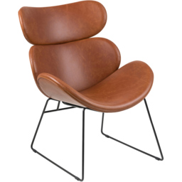 Florence Cazar Brown Lounge Chair - Size: Single - Furniture To Go - Wilko - thumbnail 3