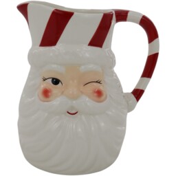 Winking Santa Jug Red and White - Wilko - thumbnail 5