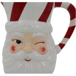 Winking Santa Jug Red and White - Wilko - thumbnail 1