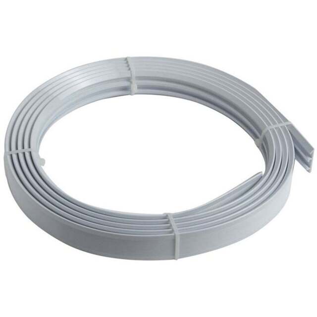 New Edge Blinds 350cm Coiled Streamline PVC White Curtain Track - Wilko - image 1