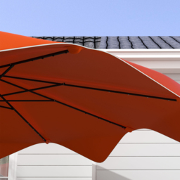 Outsunny Orange Solar LED Crank and Tilt Parasol 3m - Wilko - thumbnail 4