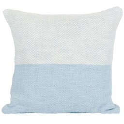 Tofino Herringbone Cushion  - Blue - Wilko - thumbnail 1