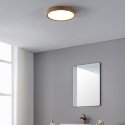 EGLO Musurita Natural Wood and Plastic Diffuser LED Ceiling Light - Size: 6 x 34 x 6cm - Brown - Wilko - thumbnail 3