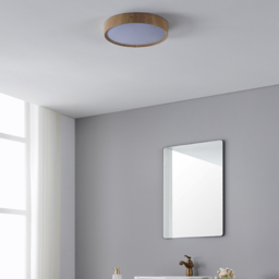EGLO Musurita Natural Wood and Plastic Diffuser LED Ceiling Light - Size: 6 x 34 x 6cm - Brown - Wilko - thumbnail 5