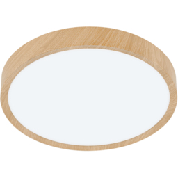 EGLO Musurita Natural Wood and Plastic Diffuser LED Ceiling Light - Size: 6 x 34 x 6cm - Brown - Wilko - thumbnail 1