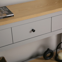Wiltshire 3 Drawer Grey Console Table - Home Garden Direct - Wilko - thumbnail 5