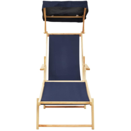 Interiors by Premier Beauport Blue Sun Lounger - Size: 1 Seater - Grey - Wilko - thumbnail 3