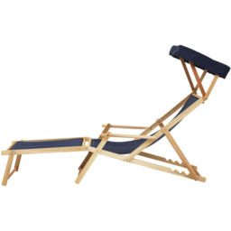 Interiors by Premier Beauport Blue Sun Lounger - Size: 1 Seater - Grey - Wilko - thumbnail 6
