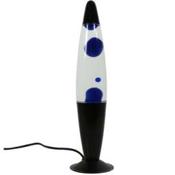 Black Metal Lava Lamp Light - Size: 10.5 x 41 x 10.5 - Wilko - thumbnail 1